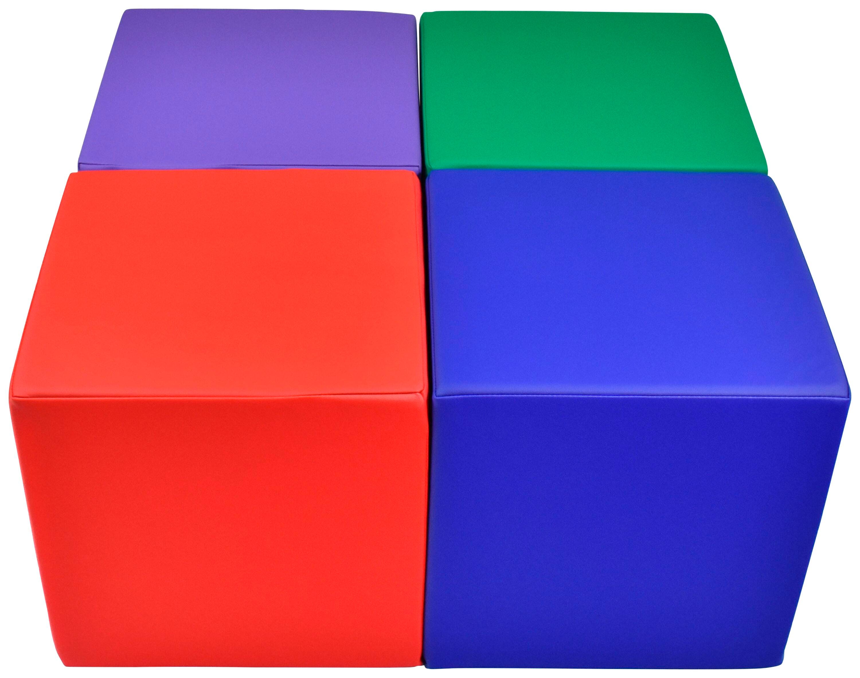 Image for Childcraft Square Ottoman, Set of 4 from School Specialty
